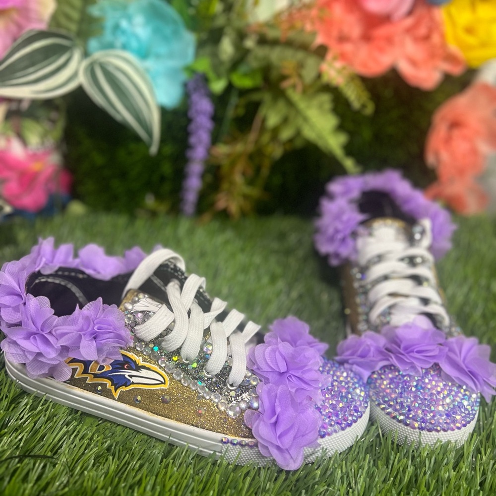 Cute Baltimore ravens sneakers
